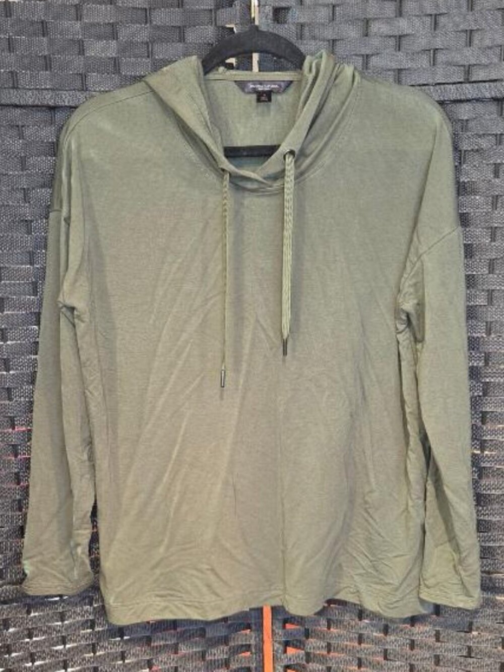 Banana Republic Olive Green Baby Terry Pullover Hoodie
